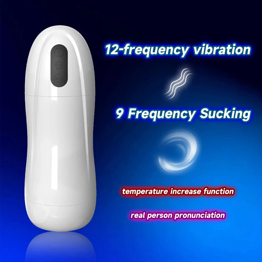 9 Frequency Penis Training Device Automatic Vibration Male Masturbation Sucking Cup Sex Toys for Men