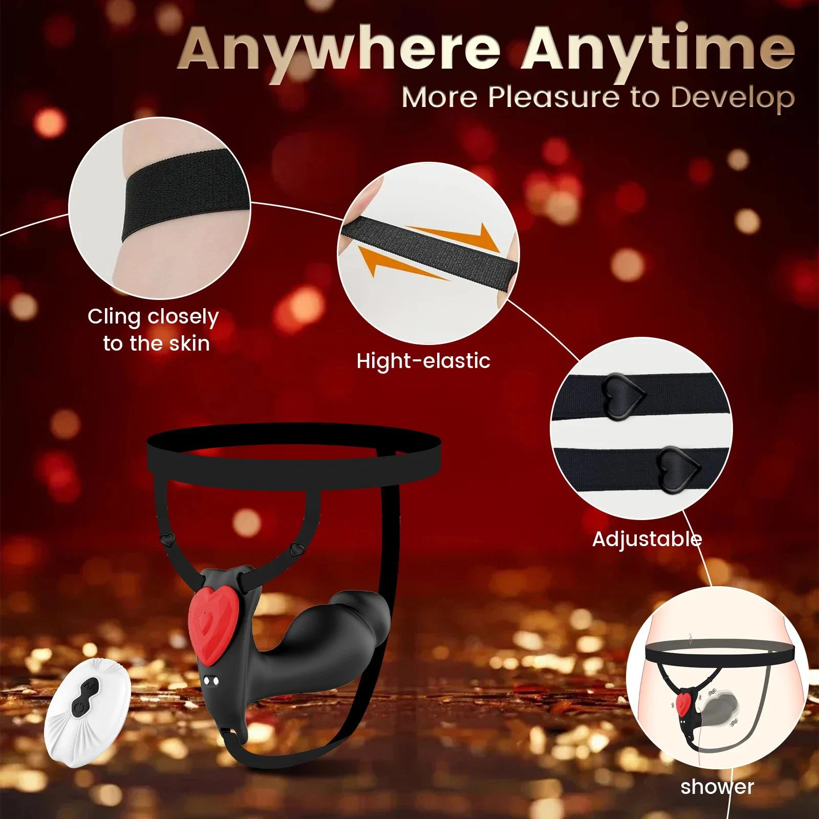Panty Wearable Vibrator for Women Clitoral Stimulation Adult Sex Toy USB Rechargeable 10-Speed Waterproof