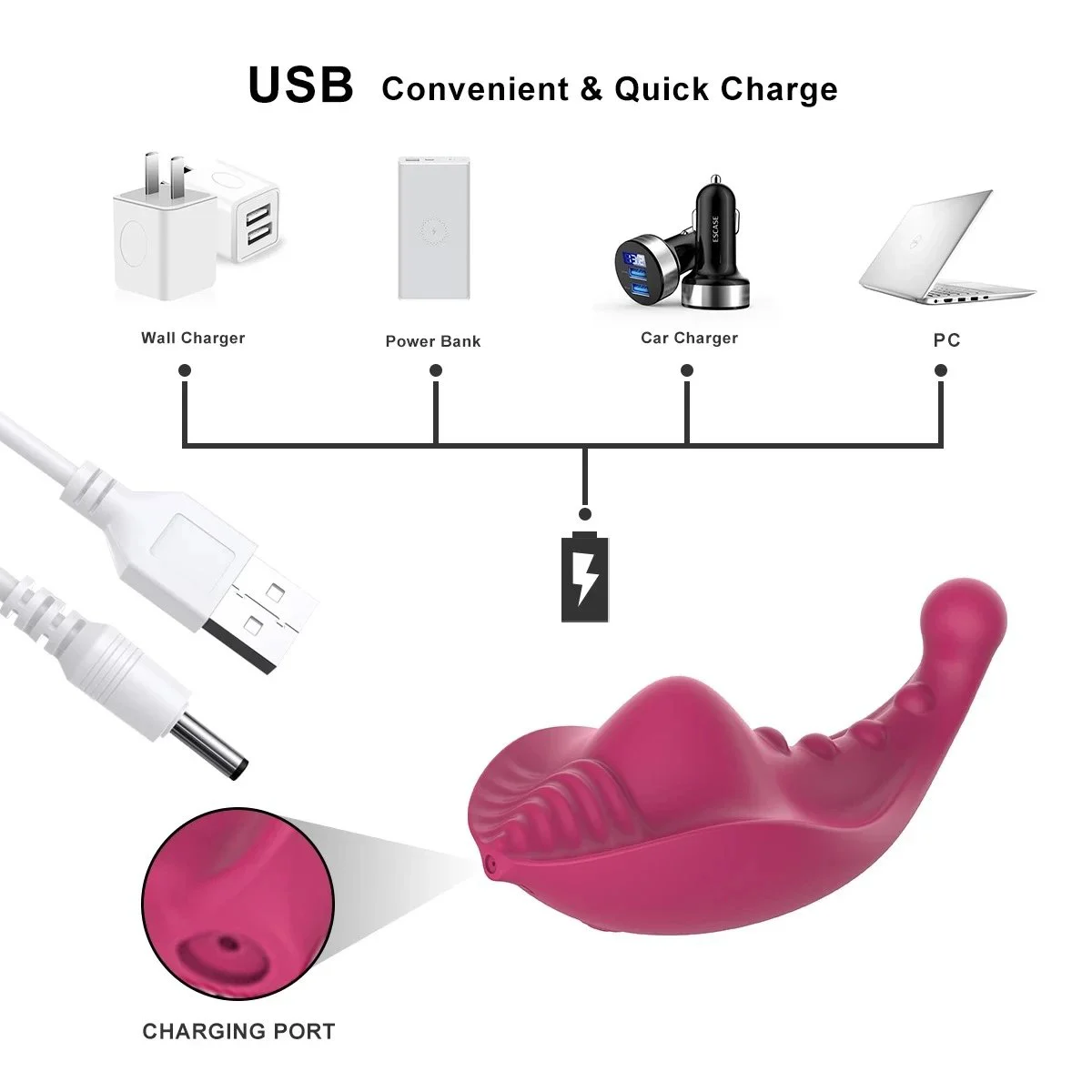 Vibrator Sex Toy Women Silicone Rubber Silicone Sex Toy for Male and Female Adult