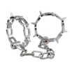 Heavy Duty Stainless Steel Wrist Ankle Cuffs with Padlock Bedroom Sex Bondage Restraints Set Metal Restraint Gear for Men