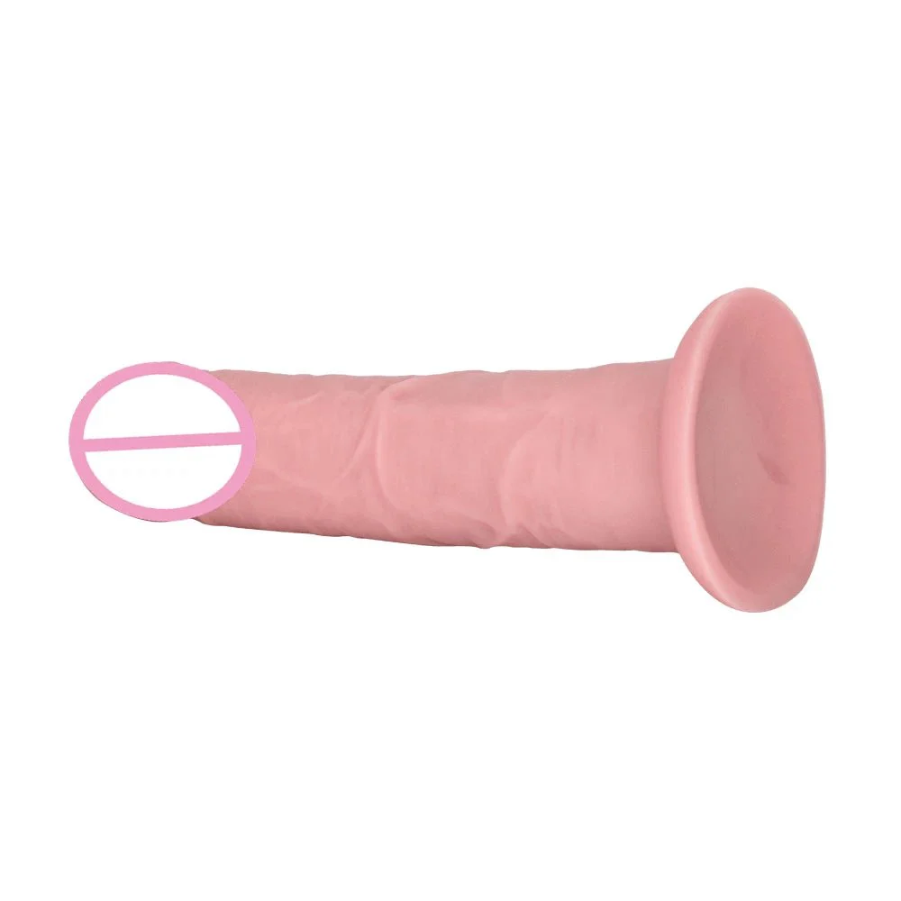 Flesh Female Masturbation Toys Eggless Huge Big Penis Dildo Soft Realistic Silicone Dildo Para Mujer with Strong Suction Cup