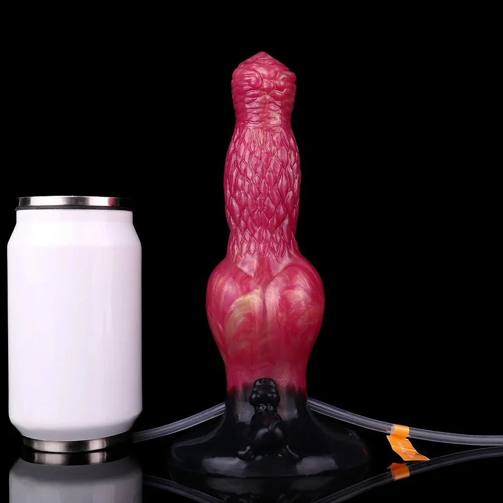 Fantasy Cock Ejaculation Dildo with Supper Huge Size Inflatable Squirting Dildo for Adult SM Game