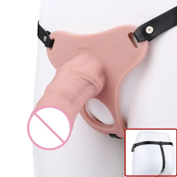 New Male Penis Sleeve Made of Safe Silicone Material, Suitable for Games and Male Chastity Cages