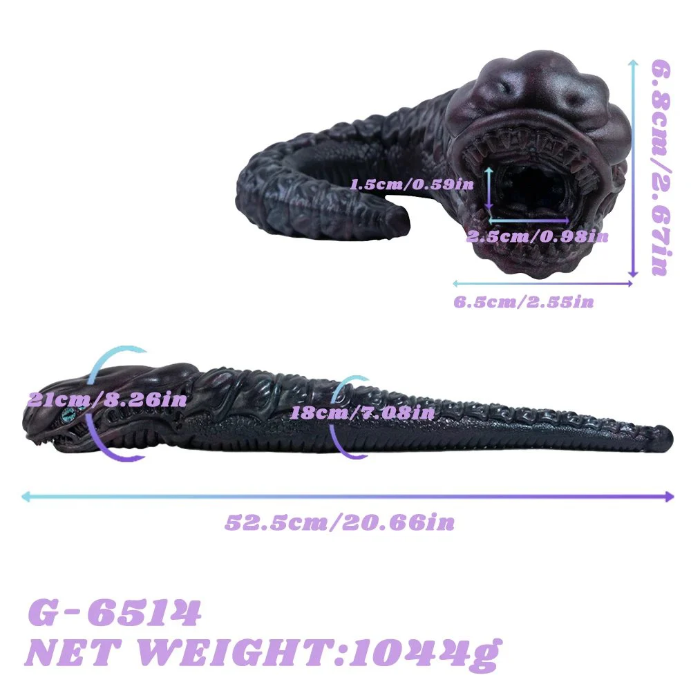 Animal Snake Shape Silicone Male Masturbator Fantasy One Channel Men's Stroker Pocket Pussy Realistic Vagina Man