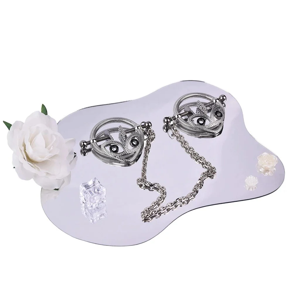 Body Restraint Chain Stainless Steel Nipple Clamps Suitable for Adult Sex Toys Metal Nipple Clamps Oppression