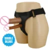 Strapon Double Penetration Dildo Sex Toy Panties with Double Dildo Male Female