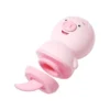 Sexy Cute Pig Clitoris Tongue Licking Silicone Vibrator Clit Nipple Massager Fast Orgasm USB Rechargeable 6-Speed Waterproof