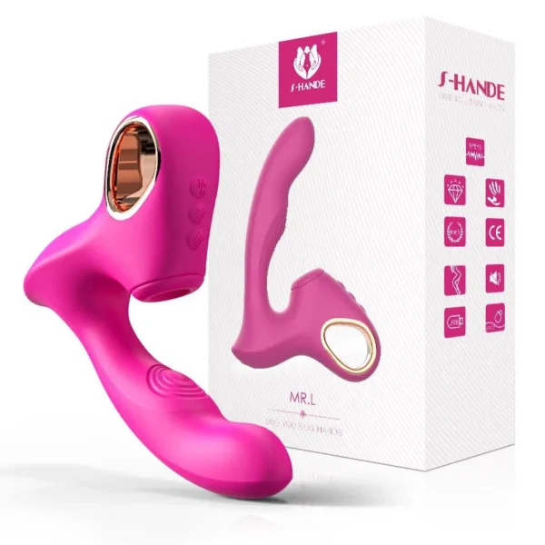 Rechargeable Suction Tapping Personal Massager Waterproof Body Relaxation Toy for Female Daily Care