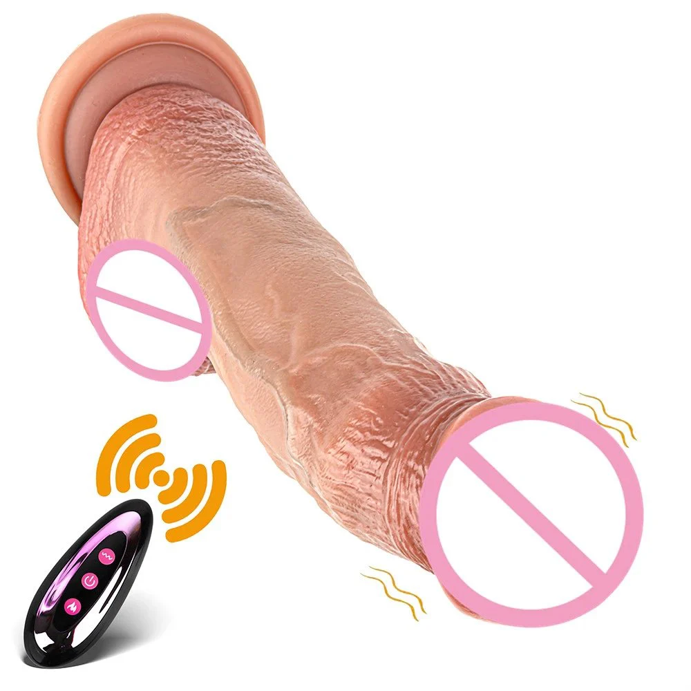 Rechargeable Wireless Remote Control Realistic Silicone Rotating Thrusting Huge Vibrating Dildo Sex Toys Women