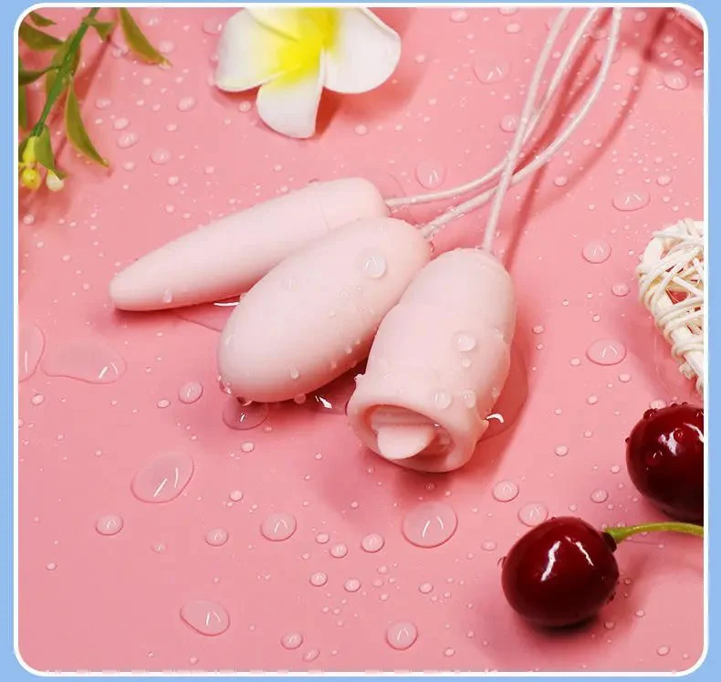 New Style 3-in-1 Tongue Licking Vibrating Toy Clitoris Massager Egg Nipper Dual Sucking Vibrator for Women Sex Toys