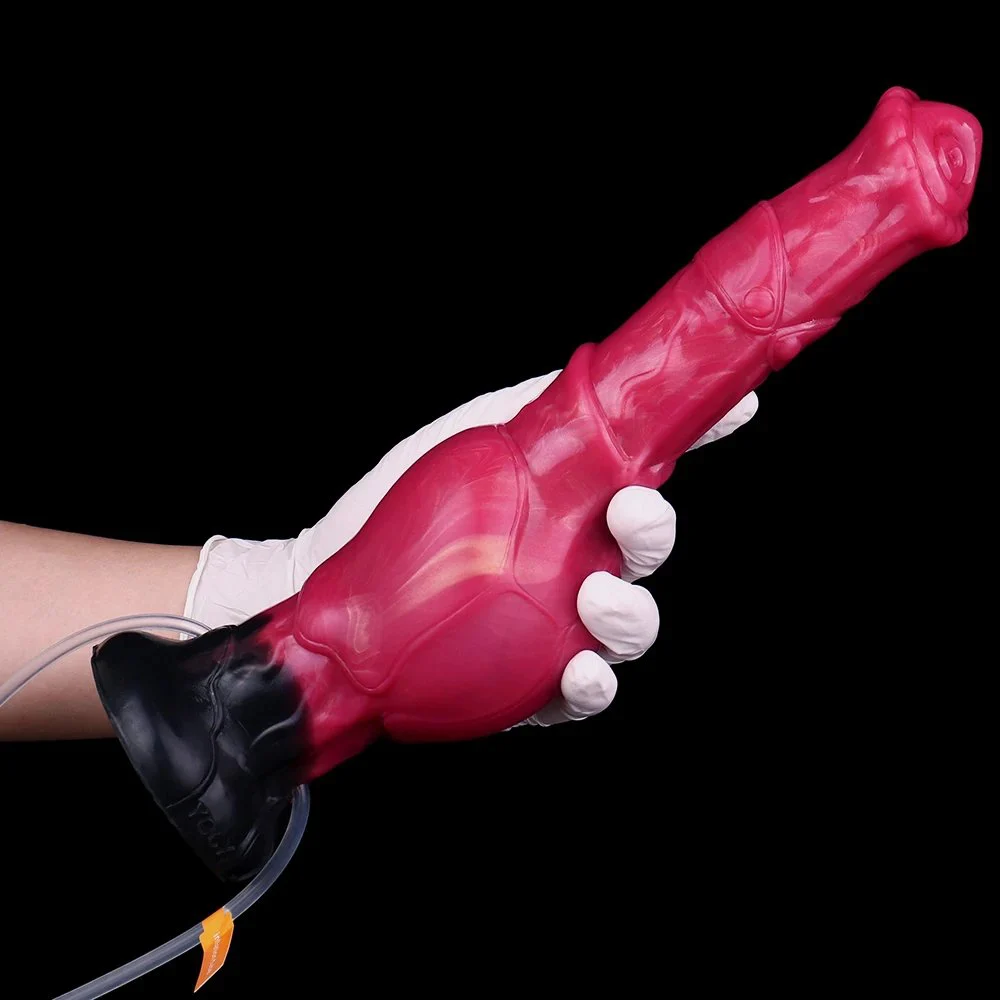 Fantasy Horse Dildo with Negative Pressure Ball Ejaculation Inflatable Fantasy Dildo for Adult Sex Game