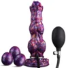Fantasy Monster Alien Ovipositor Dildo with 3 Balls Realistic Silicone alien Dildo with 3 Eggs for Women Men Adult Sex Toy