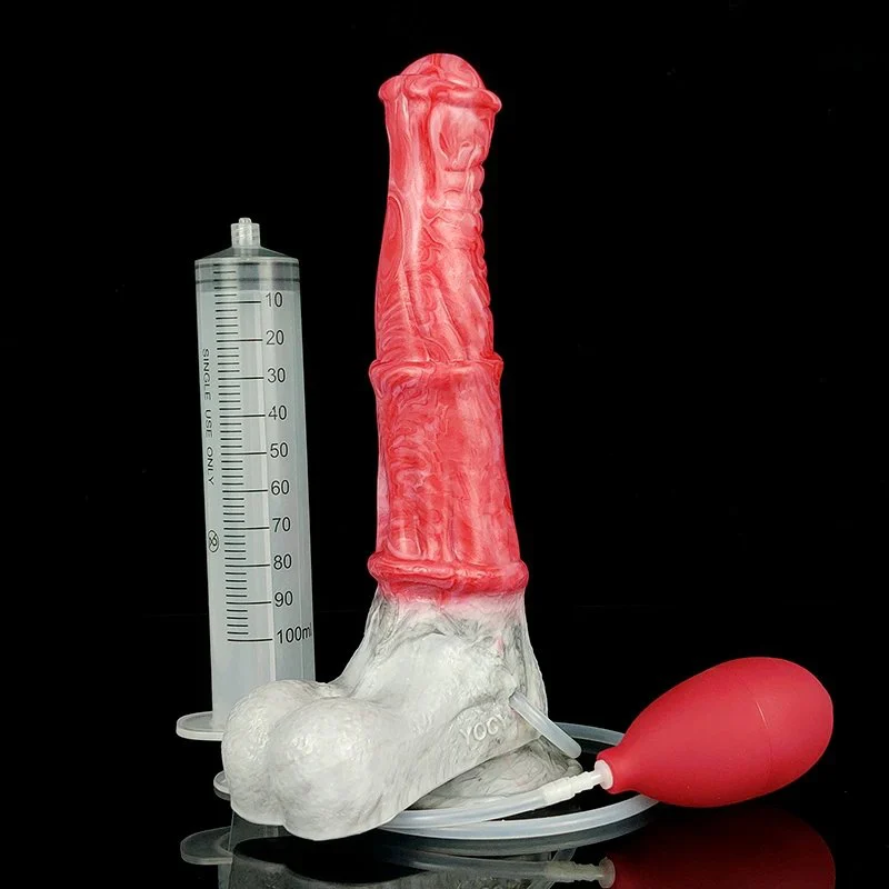 Colorful Realistic Horse Penis Squirting Dildo Animal Ejaculating Penis for Women