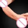 High Quality Waterproof Manual Huge Realistic Penis Female Double Dildo De Silicon