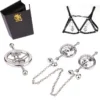 Nipple Clamps Sex Toy,weighted Nipple Clamps,bondage Gear,bondage Sex Woman Set,bondage Stainless Steel Nipple Clamps