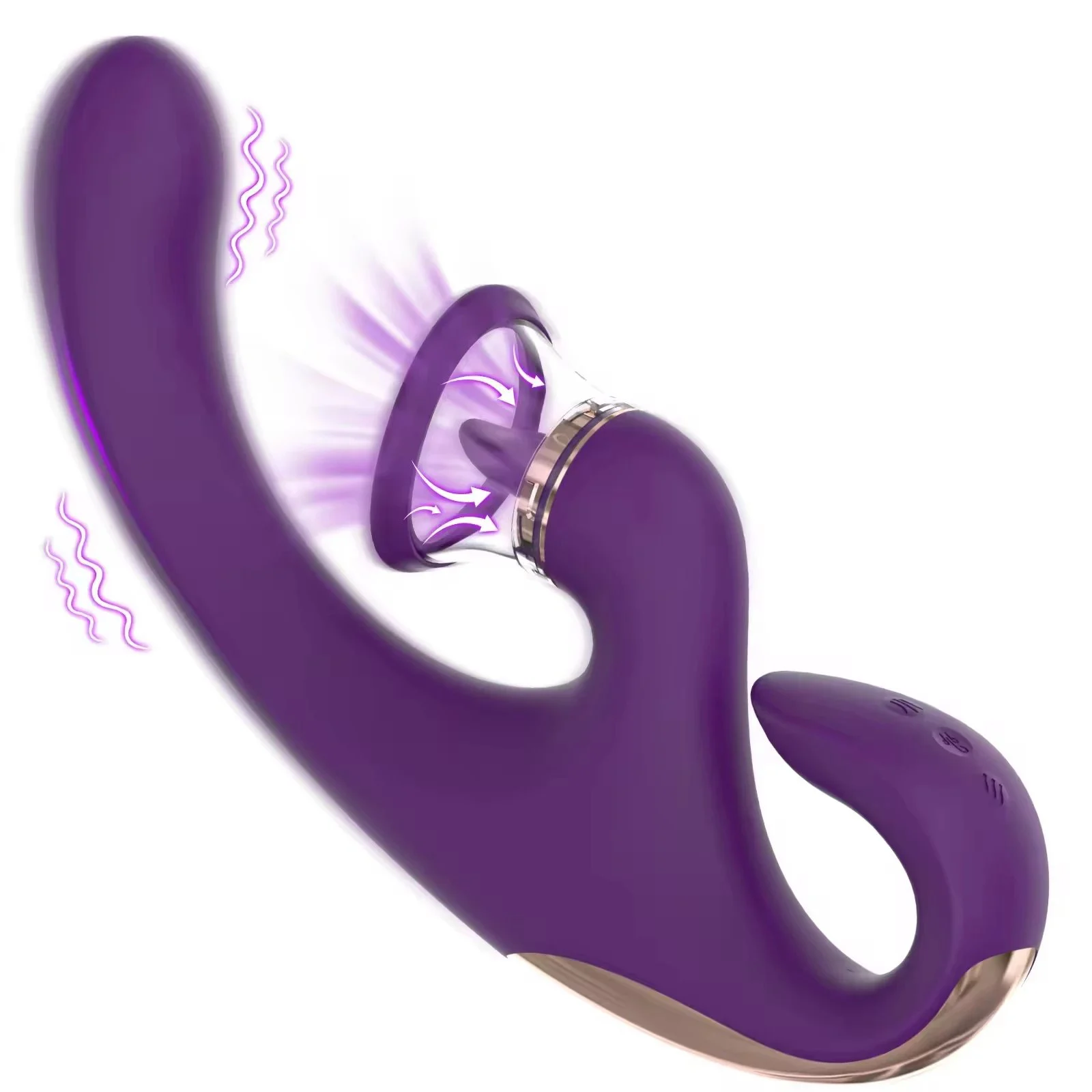 3 in One Strong Female Silicone g Spot Clitoral Tongue Licking Vibradores Para Mujer Sex Toy for Women