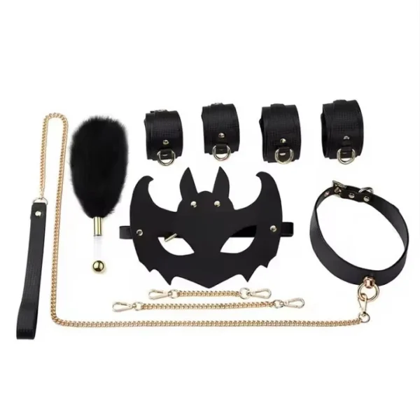 Leather men and women flirting bondage bondage adult products bondage sex toys