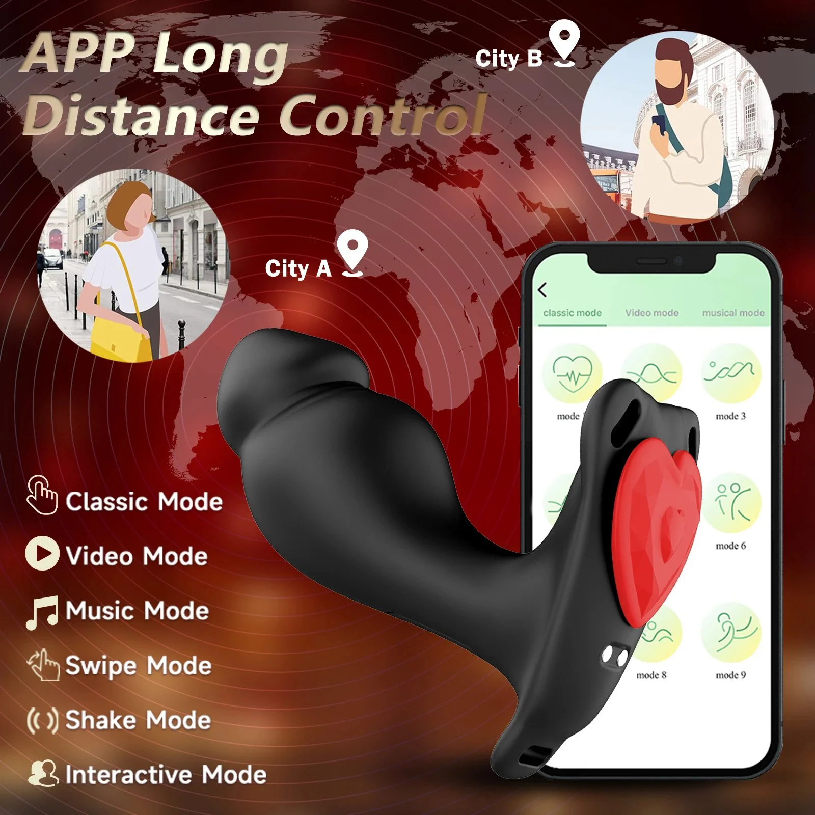 Panty Wearable Vibrator for Women Clitoral Stimulation Adult Sex Toy USB Rechargeable 10-Speed Waterproof