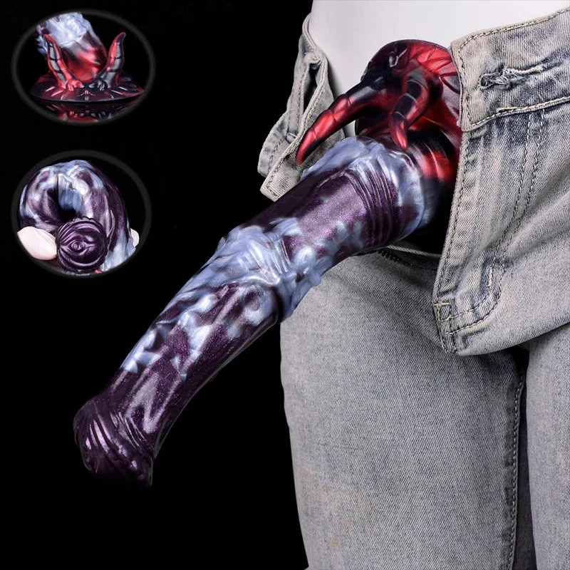 Horse Dildo Sex Toy Two Color Tentacle Dragon Dildo Monster Dildo Anal Plugs Sex Toys for Women alien Cock Toys