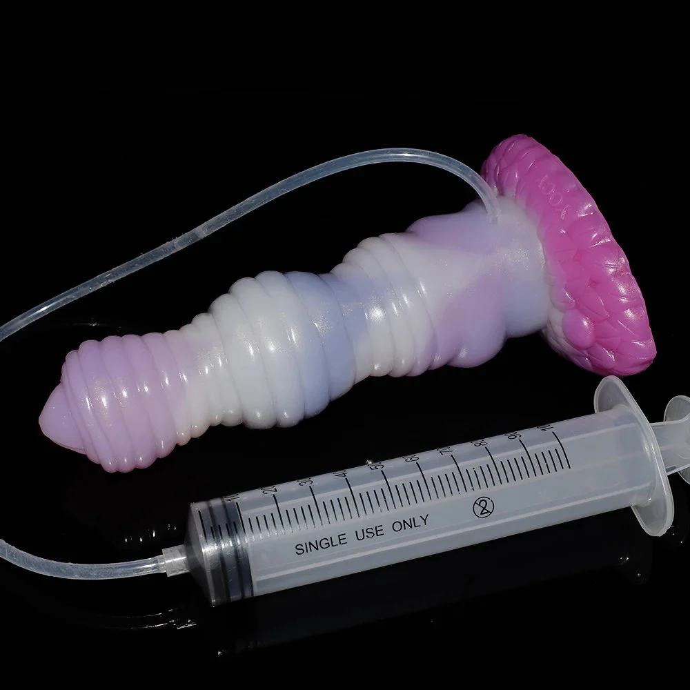Color Water-spraying Adult Toy Liquid Silicone Material Soft Feel Sex Toy Adult Penis with Built-in air Pump