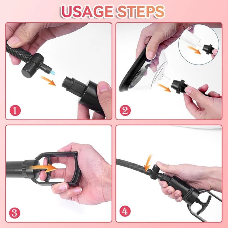 Vacuum Pussy Pump Breast Training for Enlargement Cup Sex Toys for Women