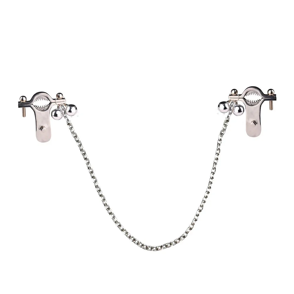 Nipple Play Crystal Chain Nipple Clamps Sex Bondage Leather Breast Restraints Bondage Nipple Clamps Sex Toys for Adult