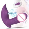 Wireless Remote Control Vibrator Purple Non Latex 7 Frequencies USB Rechargeable For Adult Stimulation