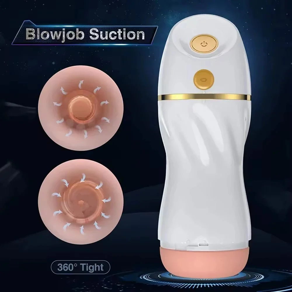 Deluxe Male Full-Automatic Masturbator Allow Suction Cup Vibration Adult Products Electric Anal Vibrating Masturbation Cup