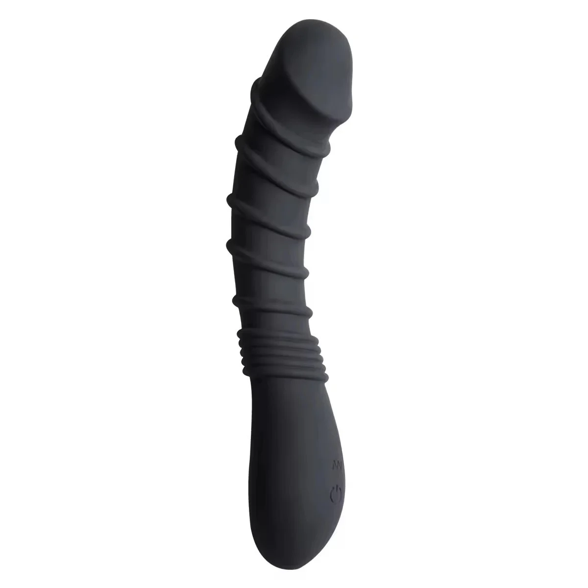 Wild Ribbed Vibe Sex Toy 10 Vibration Functions One-Key Burst IPX5 Waterproof USB Rechargeable Flesh Black