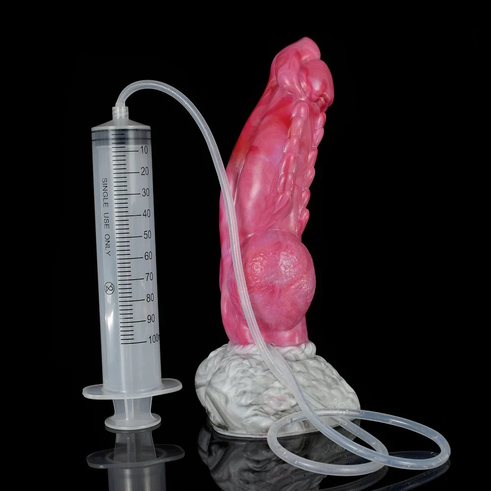 Ejaculating Unique New Design Sex Toy Silicon Monster Realistic Dildo for Men