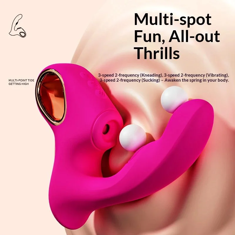 Rechargeable Suction Tapping Personal Massager Waterproof Body Relaxation Toy for Female Daily Care