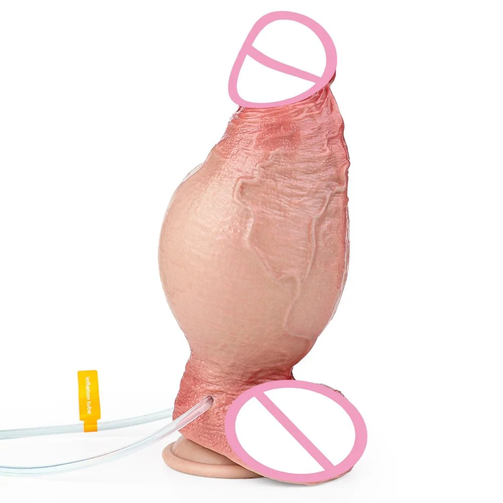 Huge Realistic Squirting Dildo Artificial Silicone Woman Dildo Inflatable Ejaculation Dildo Adult Toys