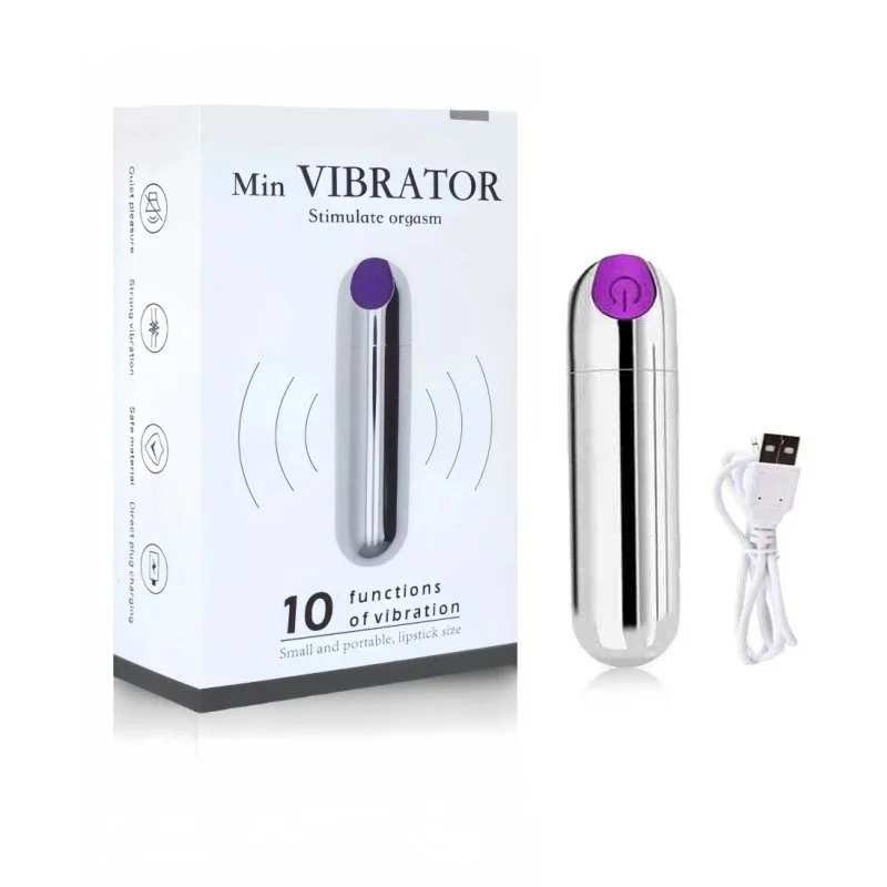 Rechargeable USB Bullet Mini Jumping Female Masturbator 100% Waterproof Second Tide Strong Shock Bass Anal Plug SM Massage Stick