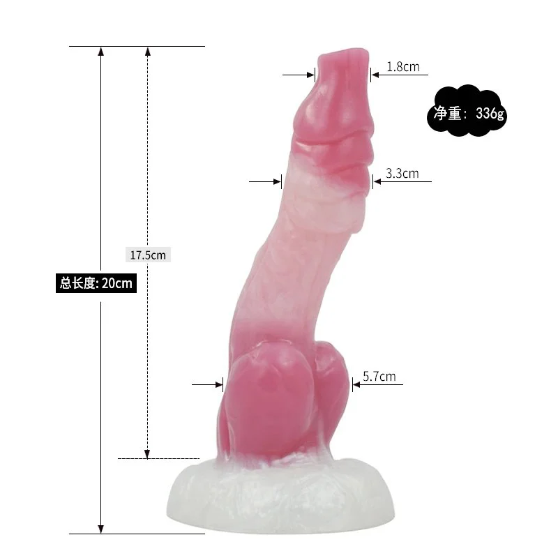Dog Knot Suction Cup Rosy Huge Silicone Sex Toys Butt Plug Masturbation Animals Dildos Adult Products