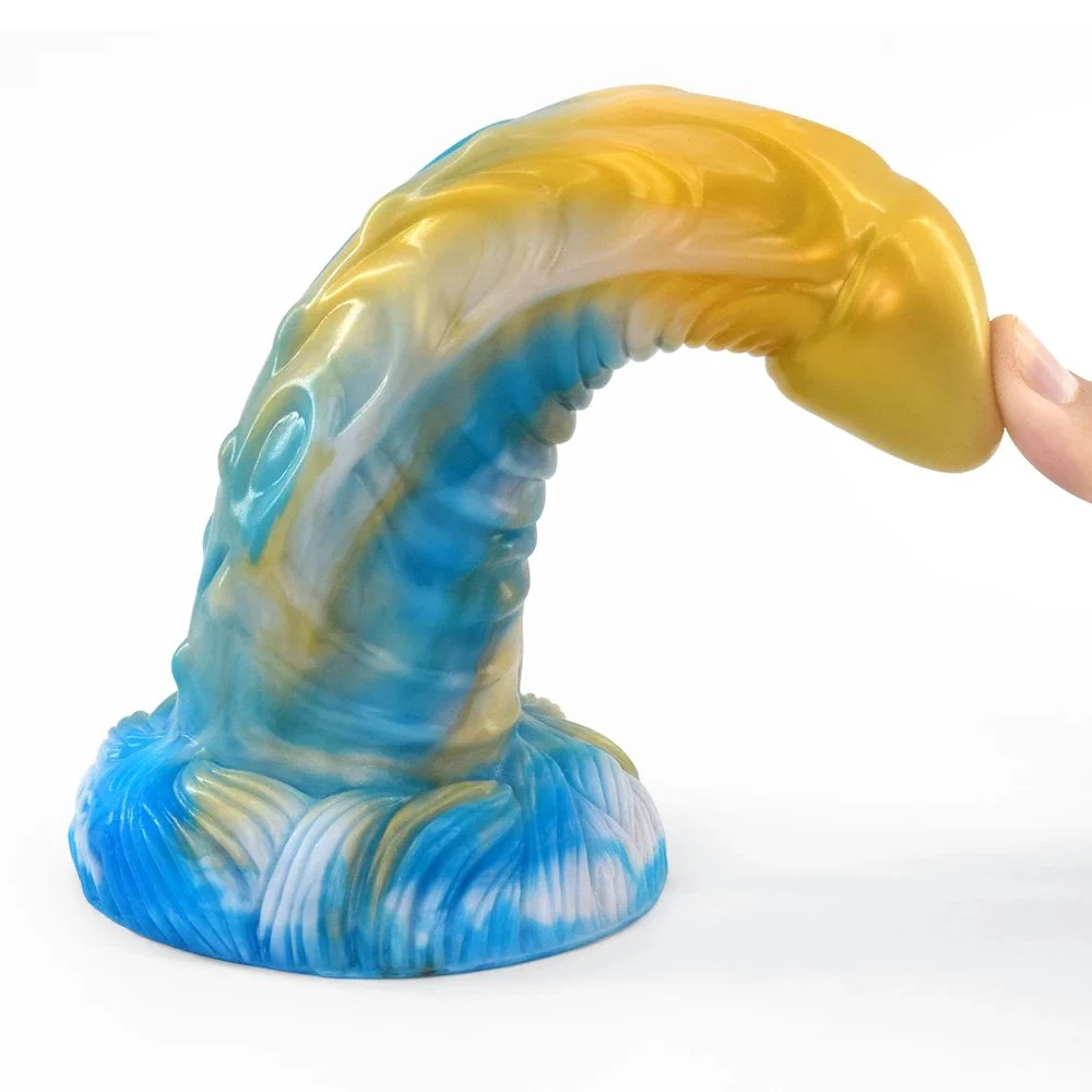 Imitated Silicone Glans Soft Comfortable Flexible Huge Western Mythology - Elf Dildo Spiral Stimulation