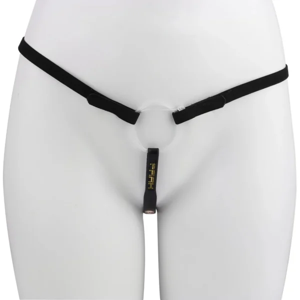 PU Artificial Leather + Rubber Band Adjustable Wearable Cock Cage Hollow Strap on Harness Strapon Adult Sex Toys