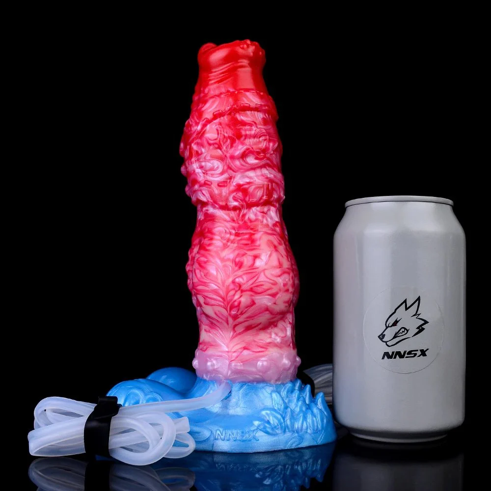 Inflatable Water Spray Dildo Fantasy Monster Dragon Dildo Soft Silicone Orgasm Sex Dildo Masturbator Adult Sex Toys