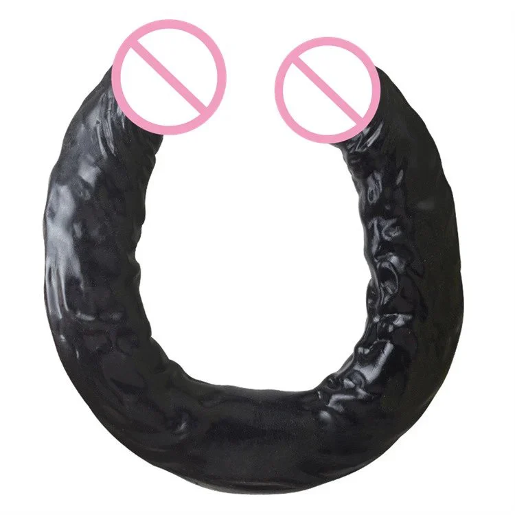 Realistic Black Super Long Double Ended Dildo for Lesbian Sex Toys Dildo
