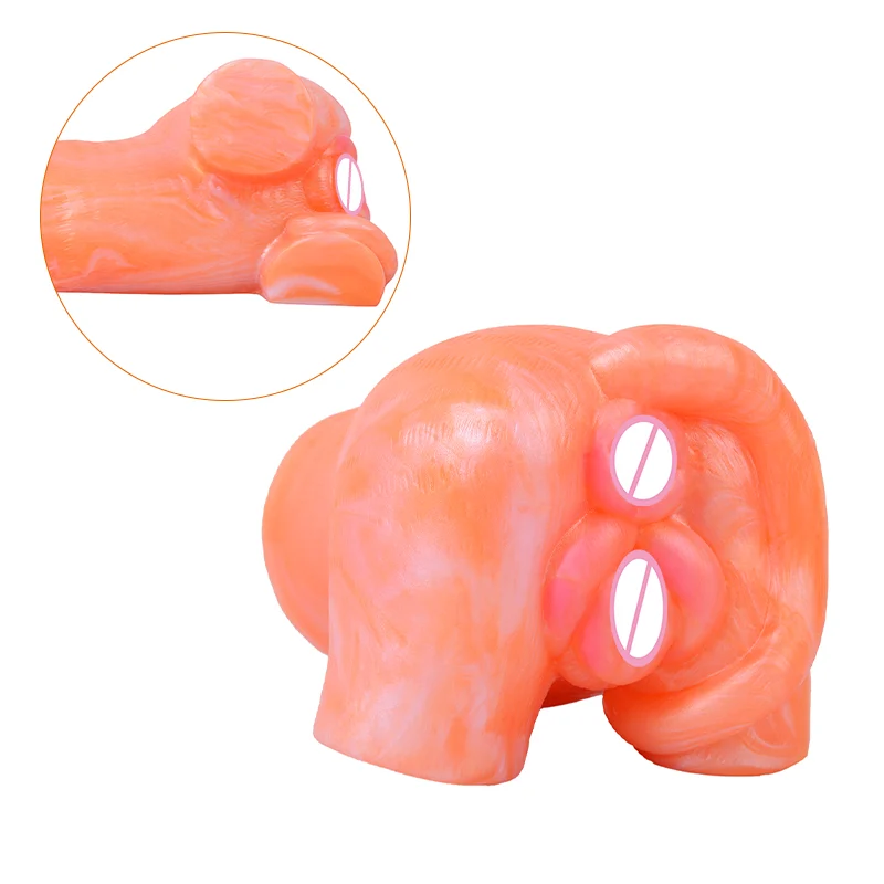 Enlargement Animal Male Silicon Masturbation Cup Hands-free Male Masturbation Cup Sex Toys for Men
