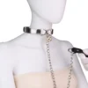 Master and Submissive Game Collar Genuine Leather Game Prop Suitable for Male and Female Sex Toys