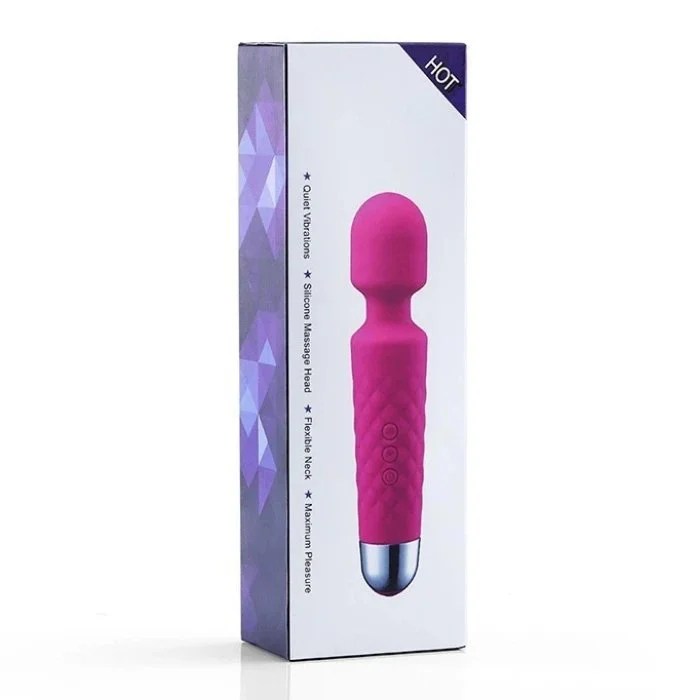 USB Charged 20-Frequency Dildo Vibrator Wand Sex Toys for G-Spot AV Wand Vibrator