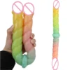 Female Sexual Toy Rubber Cock Double Dildo Adults Game Machine Penis Sex Toy for Women Female