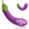 Silicone Veggies Vibrator Dildo Eggplant 10-Function Sex Toy for Women Hidden Vibrating Eggplant with Sex Toys