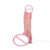Double-Layer Craftsmanship Simulated Penis with Suction Cup Adult Toy Experience Realistic Squirting Penis