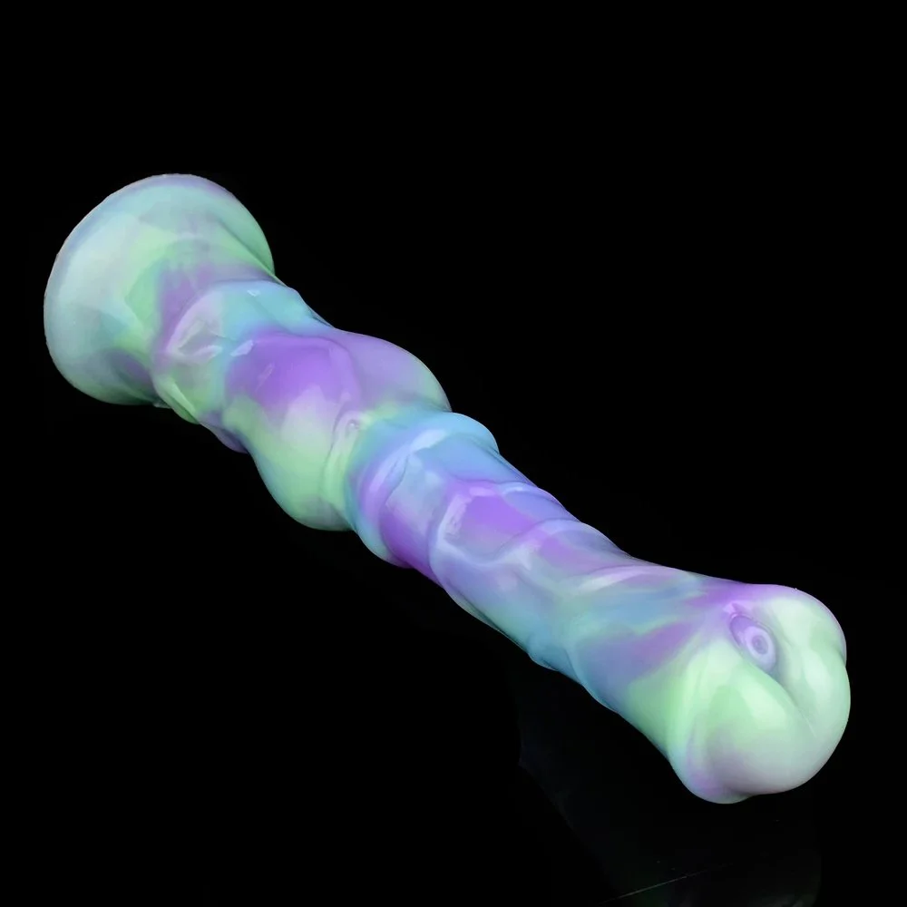 Knot Dildo Inflatable Animal Dildo Realistic Silicone Dildo With Suction Cup for Female Masturbator