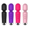 USB Rechargeable AV Mini Wand Massager for Women Adult Sex Toys