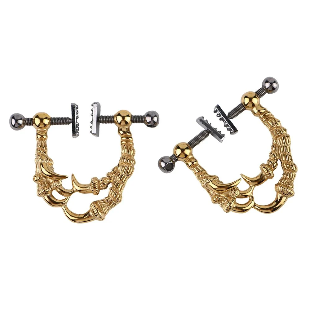 Leather Nipple Clamps Premium Matching Body Fetish Bringing Painful Nipple Binding Fixture for Women Erotic Toys