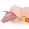 Neon Series Soft Liquid Silicone Gag Leather Bondage Fetish Gag Set Flirting Game Toy