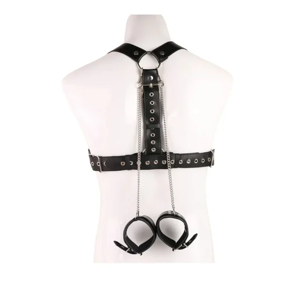 New Dasm Bondage Rope Chain Adult Sex Toys Soft Pu Leather Smooth Metal Material Dasm Sex Toys for Women Men Adult Toy