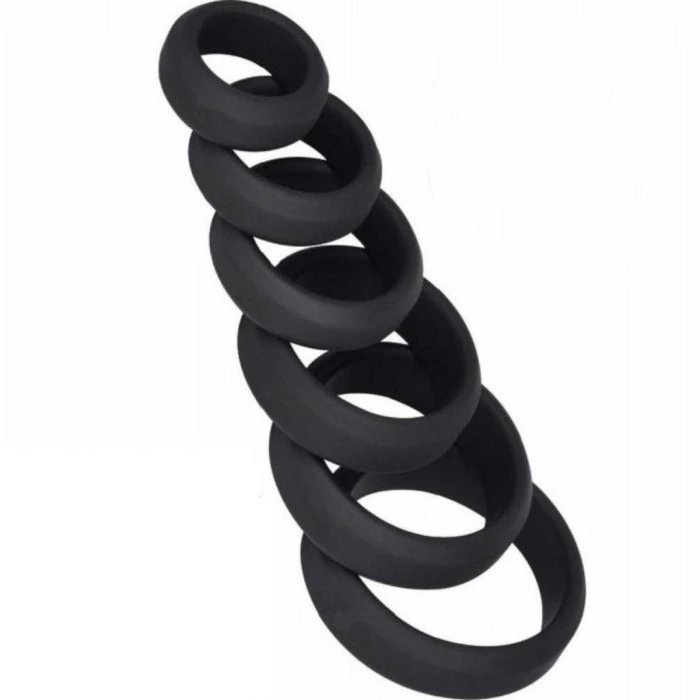 Men's Silicone Cock Ring Lock Penis Sex Tool for Semen Delay